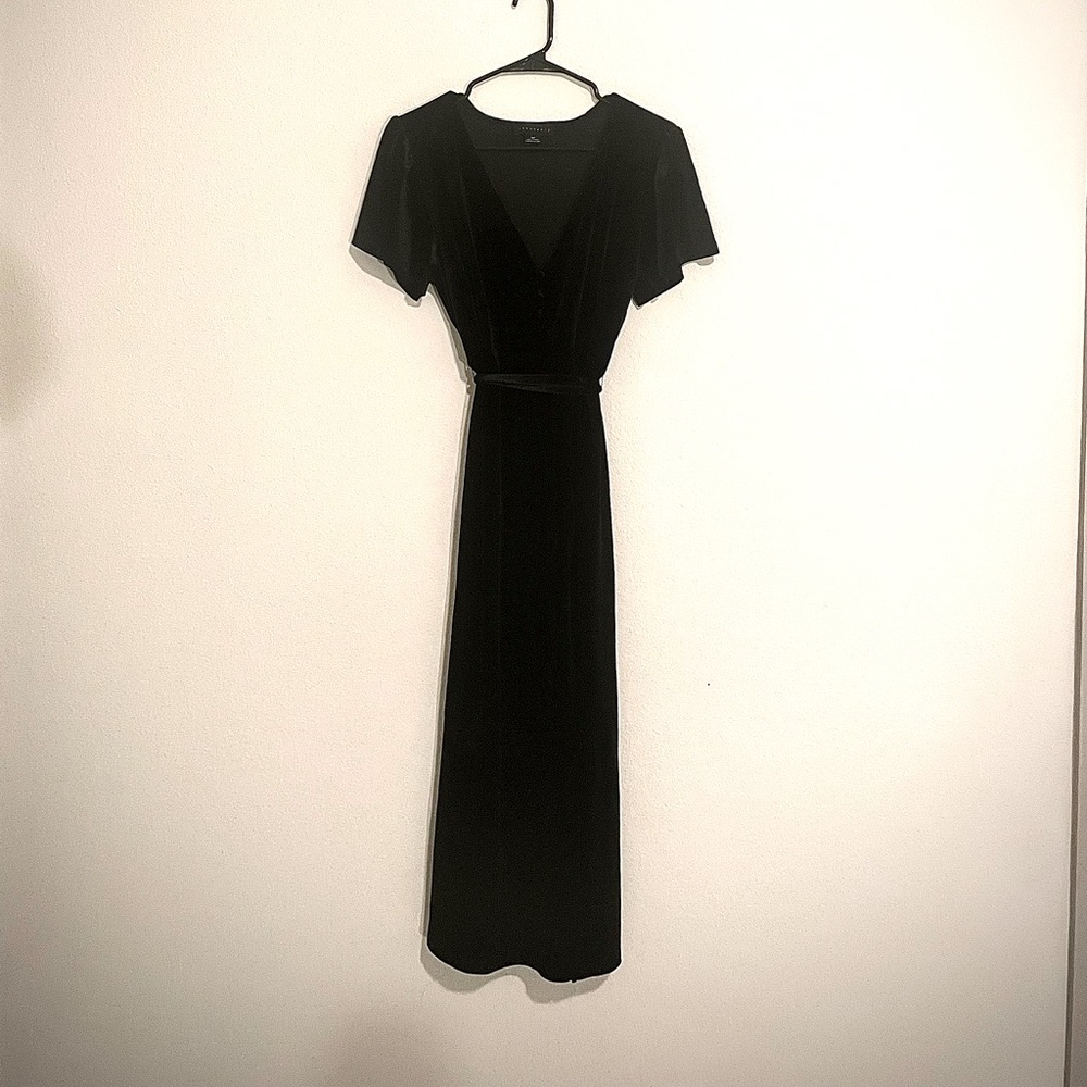 Sanctuary Black Velvet Dress